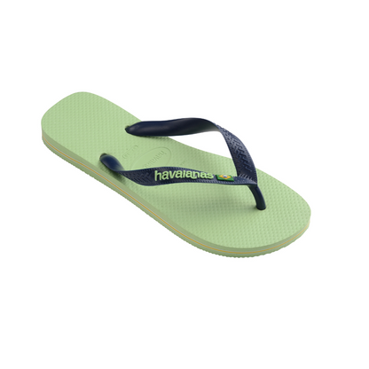 Havaianas Brasil Logo Citronella Green Flip Flops
