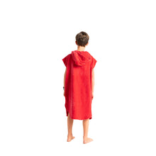Load image into Gallery viewer, Robie Coral Red Hooded Changing Robe (Kids)
