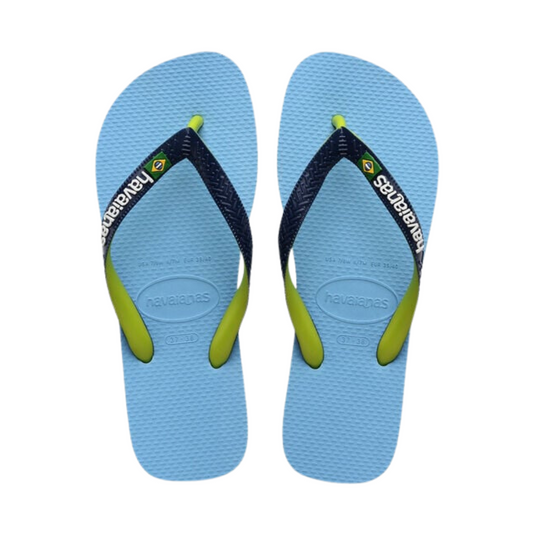 Havaianas Brasil Mix Blue Flip Flops