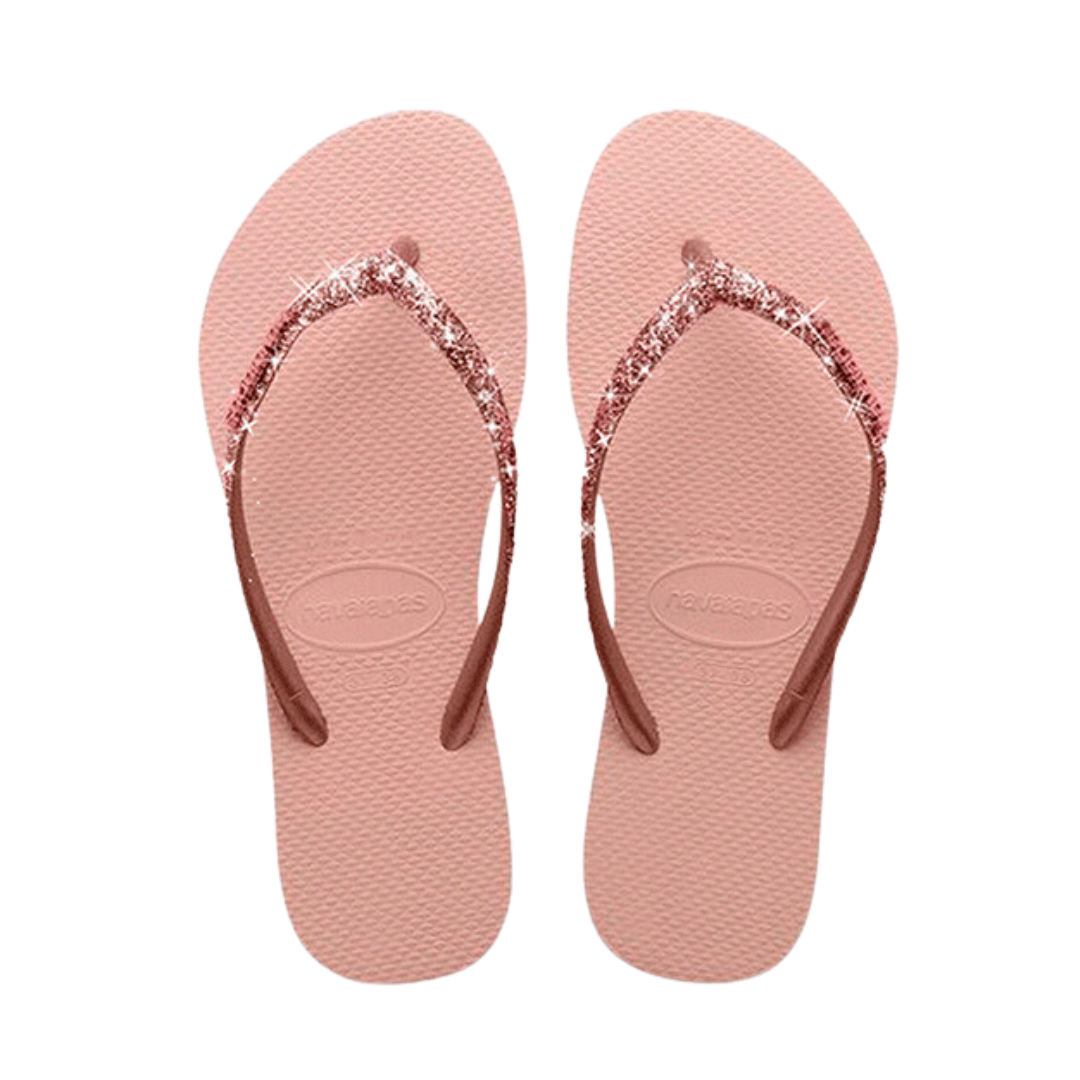 Havaianas Glitter Pink Flip Flops