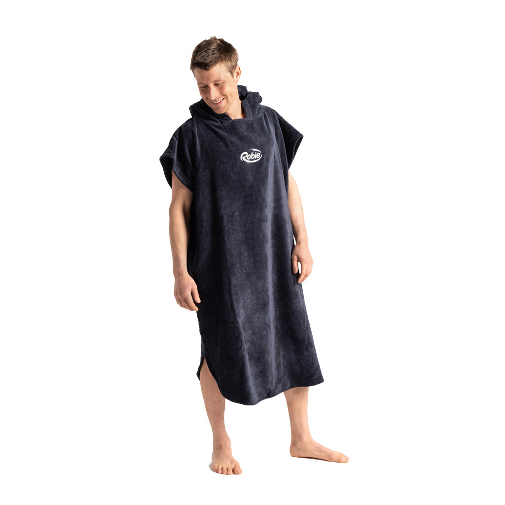 Robie India Ink Black Hooded Changing Robe (Adult)