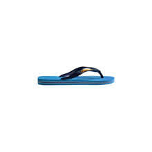 Load image into Gallery viewer, Havaianas Turquoise Logo Flip Flops
