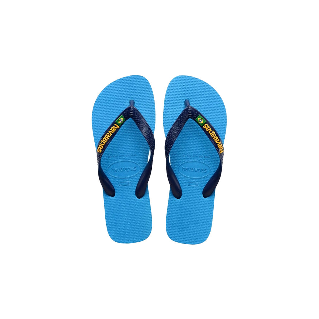 Havaianas Turquoise Logo Flip Flops