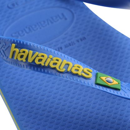 Havaianas Logo Neon Blue Flip Flops