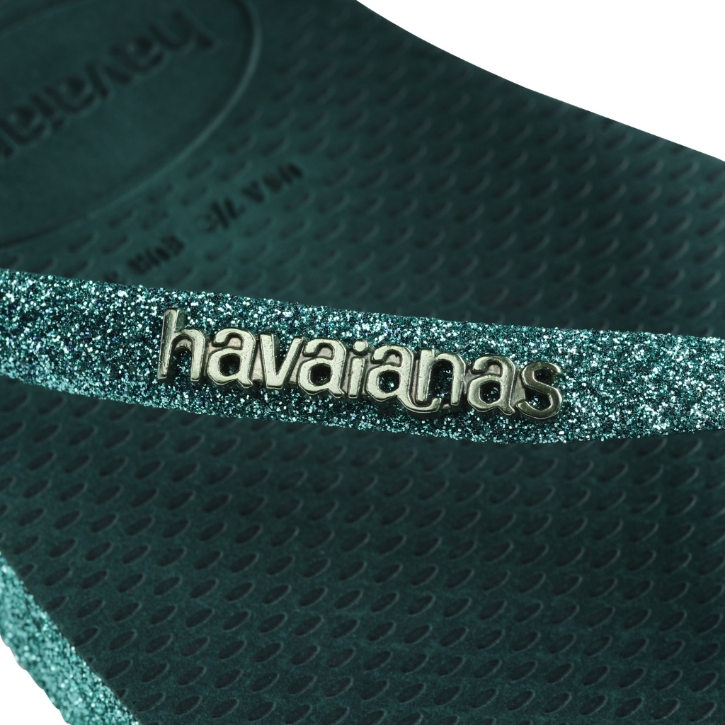 Havaianas Sparkle Green Flip Flops