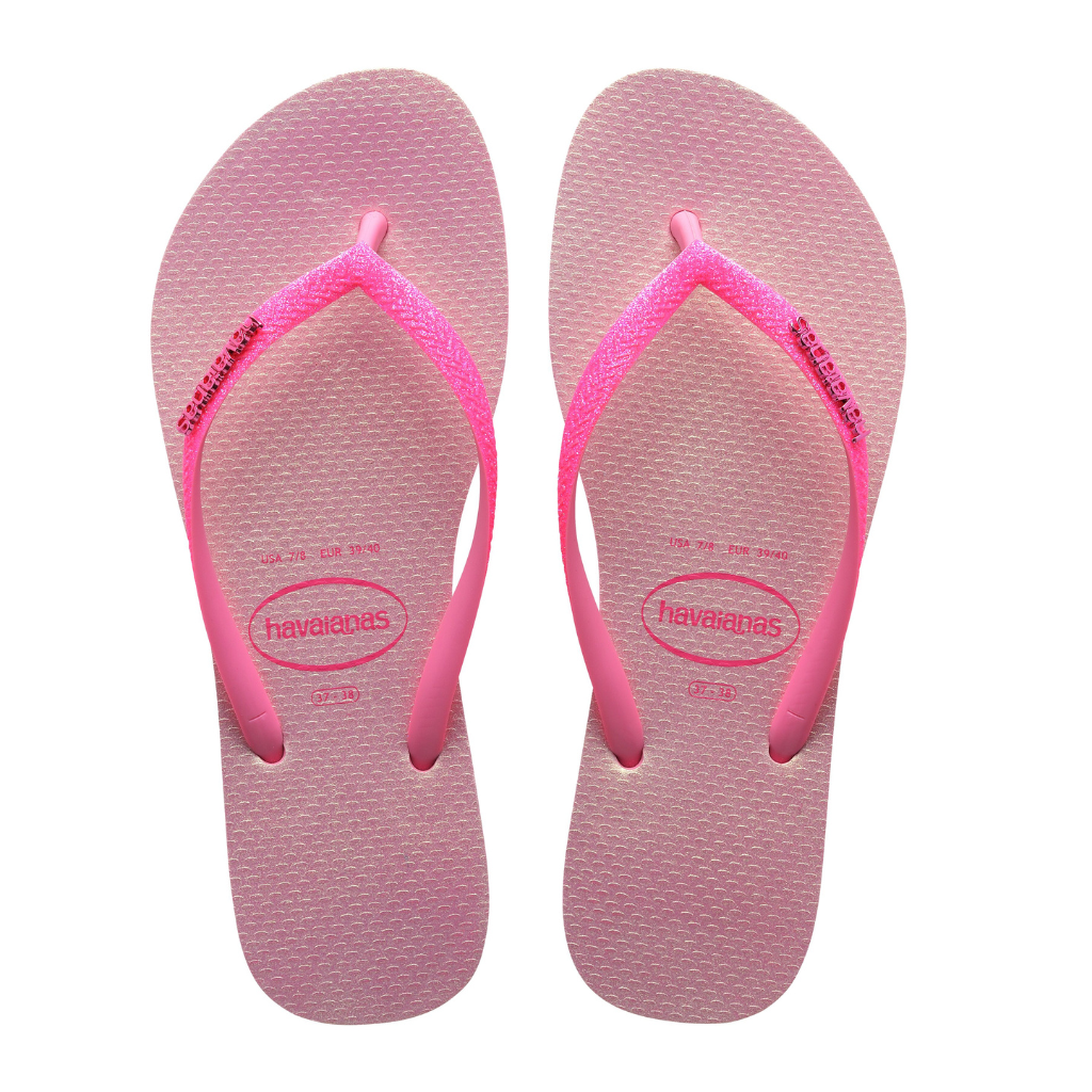 Havaianas Iridescent Pink Lemonade Flip Flops