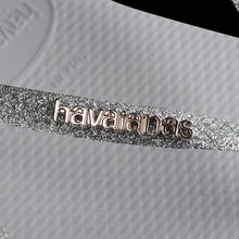 Load image into Gallery viewer, Havaianas Ice Grey Glitter Flip Flops
