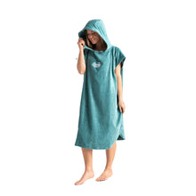 Load image into Gallery viewer, Robie Oil Blue Hooded Changing Robe (Adult)
