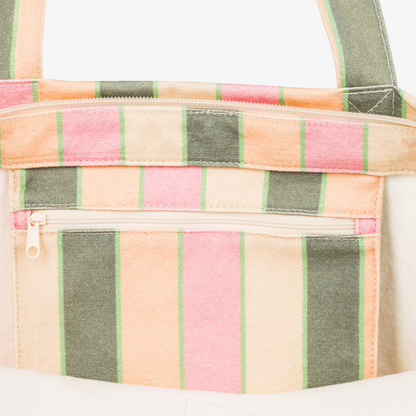 Roxy Pastel Stripe Tote Bag