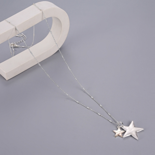 Gracee Jewellery Long Stars Necklace