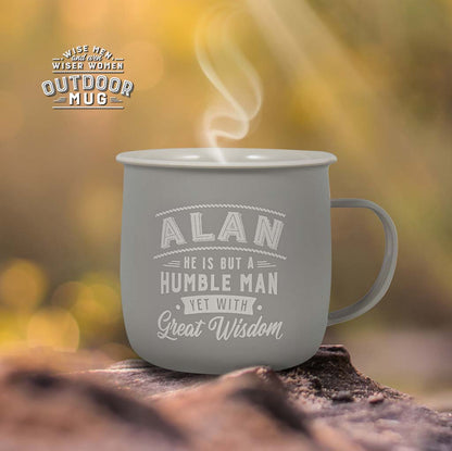 Melamine Personalised Men's Names Outdoor Mugs