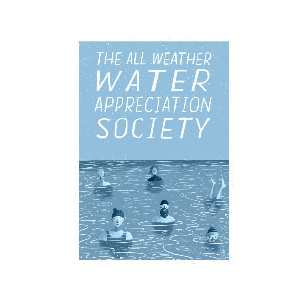 Jago Illustration All Weather Water Appreciation Society A4 Print