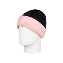 Load image into Gallery viewer, Roxy Rib Knit Black Beanie
