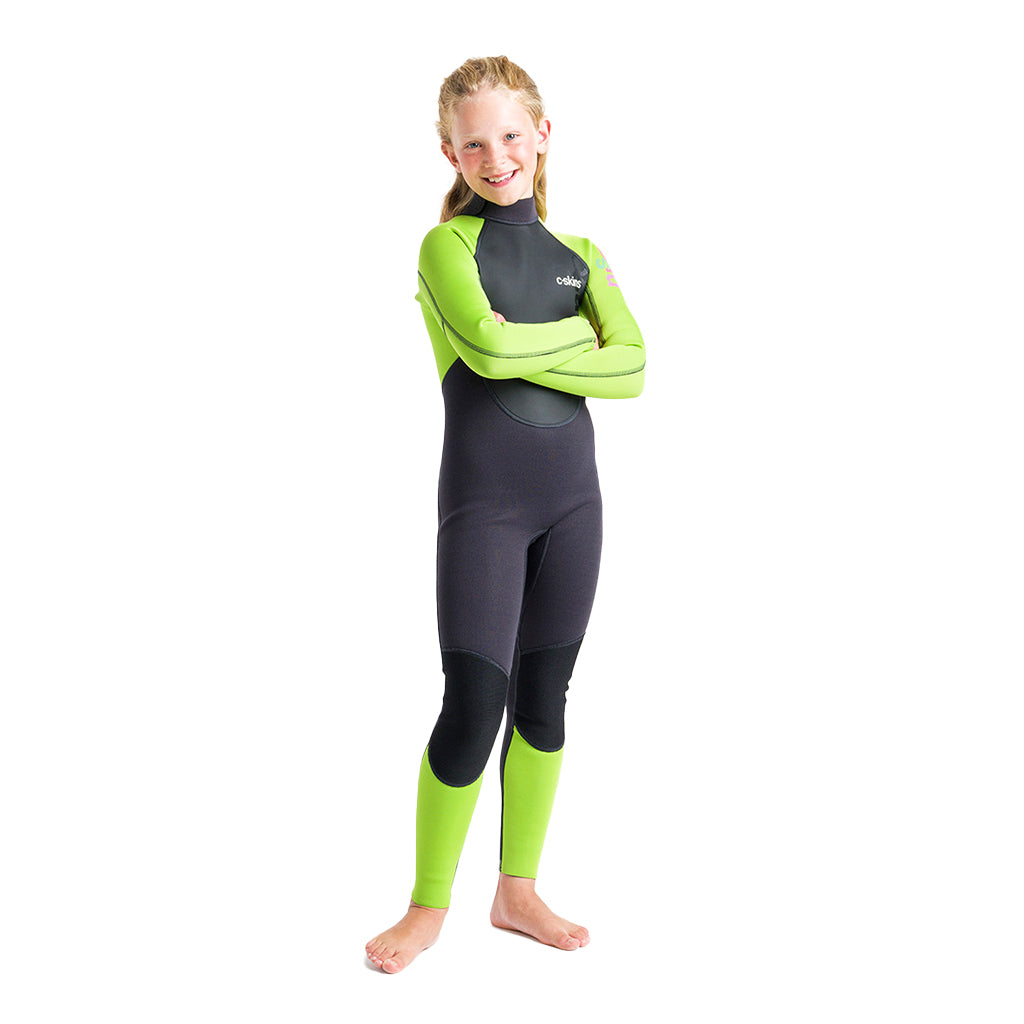 C-Skins Element Lime Green & Black Wetsuit (3:2) (Kids)