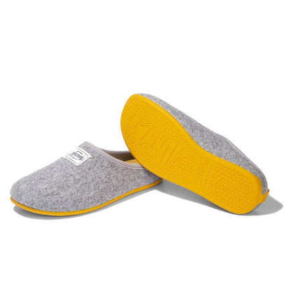 Mercredy Grey & Yellow Slippers