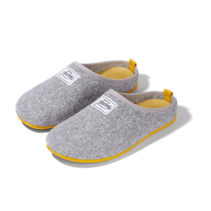 Mercredy Grey & Yellow Slippers
