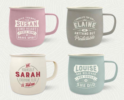 Melamine Personalised Women's Names Outdoor Mugs
