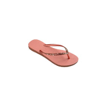 Load image into Gallery viewer, Havaianas Rose Gold Glitter Flip Flops

