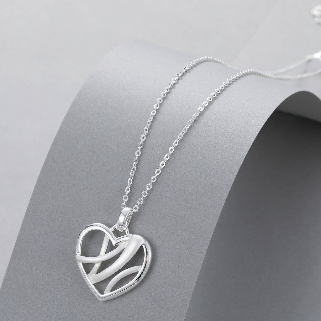 Gracee Jewellery Silver Heart Necklace