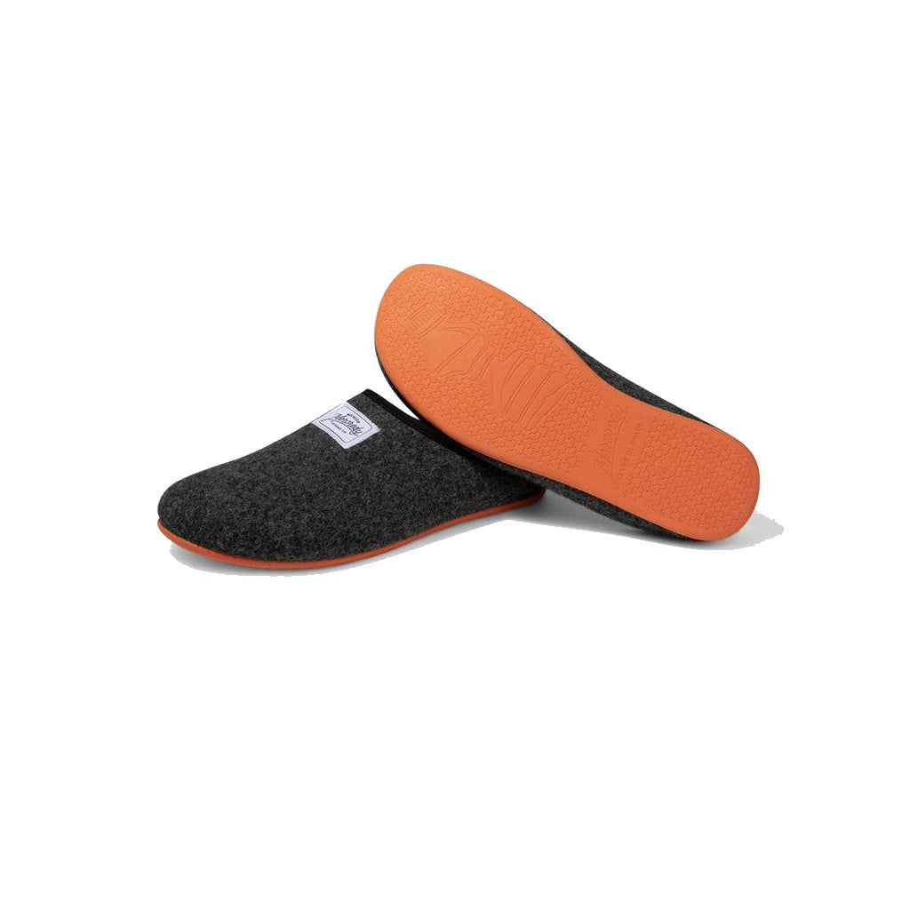 Mercredy Black & Orange Slippers