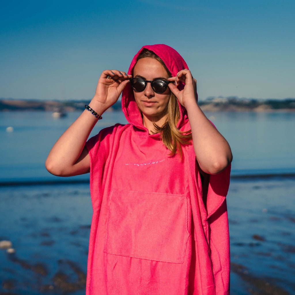 Cornwall Pink Hooded Changing Robe (Adult)