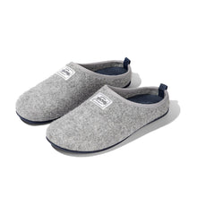 Load image into Gallery viewer, Mercredy Grey &amp; Navy Slippers

