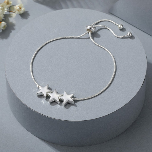 Gracee Jewellery Silver Stars Bracelet