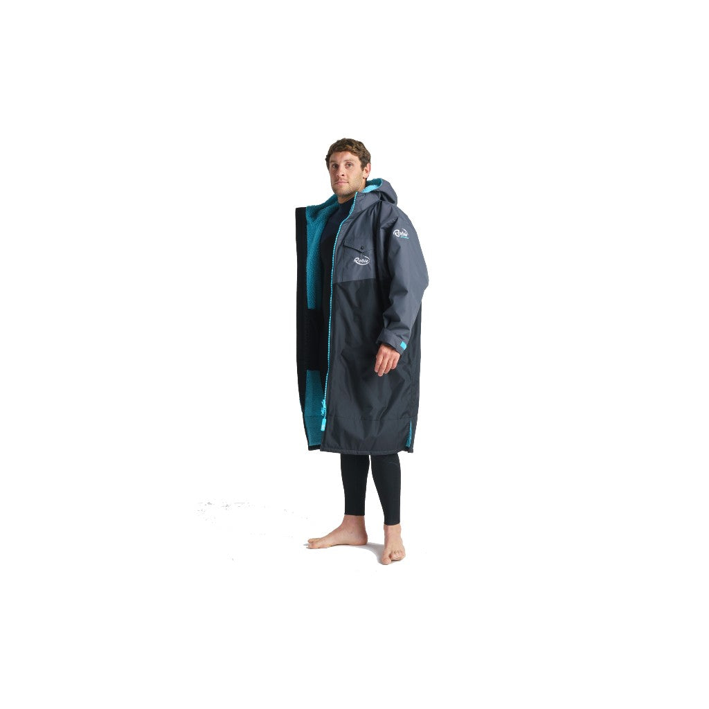 Robie Long Sleeve Charcoal Grey Changing Robe (Adult)