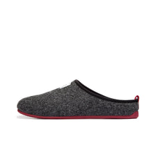 Load image into Gallery viewer, Mercredy Charcoal &amp; Burgundy Slippers
