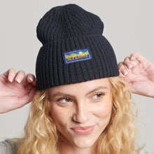 Load image into Gallery viewer, Superdry Navy Beanie
