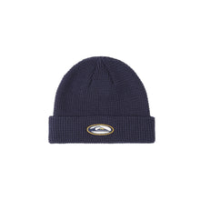 Load image into Gallery viewer, Quiksilver Waffle Knit Navy Beanie
