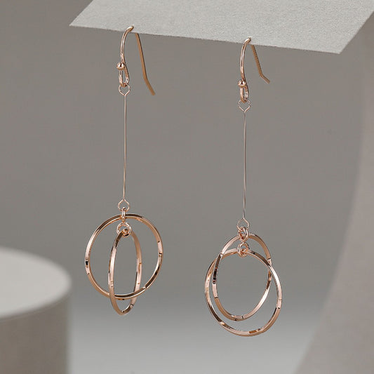 Gracee Jewellery Rose Gold Circles Earrings