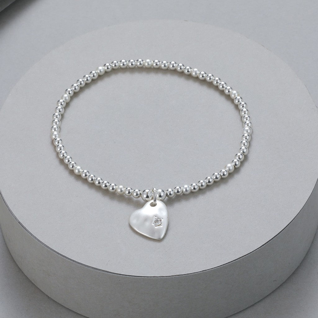 Gracee Jewellery Silver Heart Bracelet
