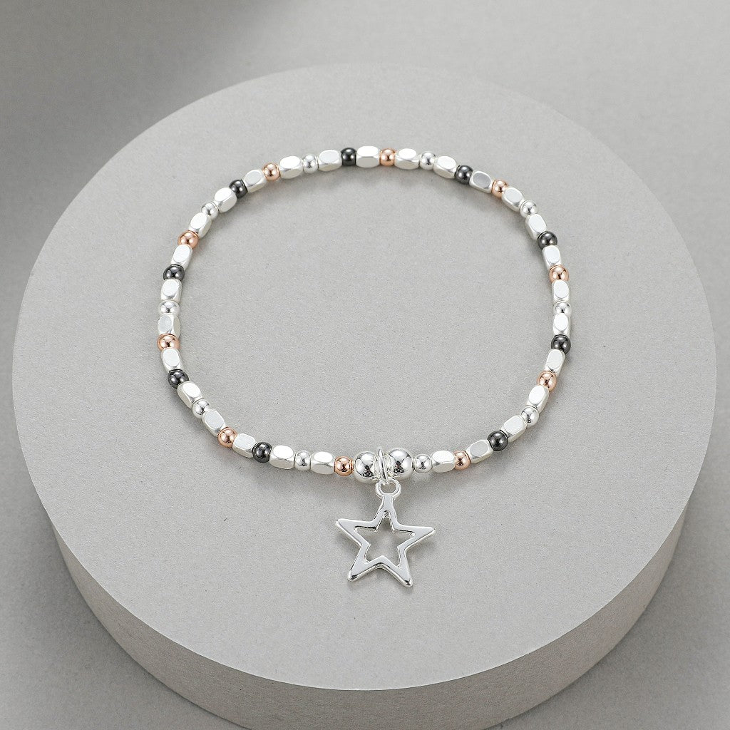 Gracee Jewellery Silver Heart Charm Bracelet