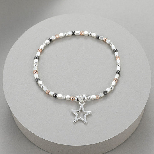 Gracee Jewellery Silver Heart Charm Bracelet