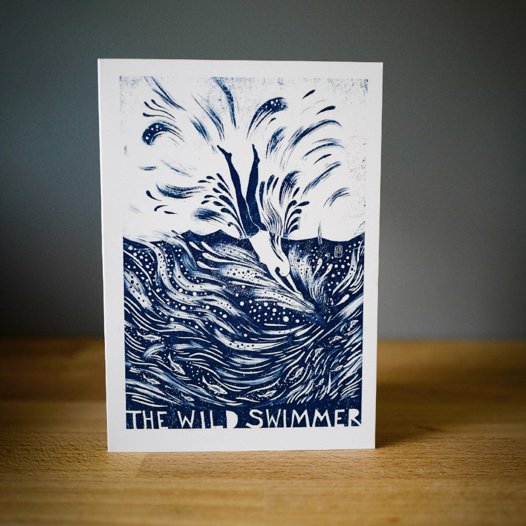 Jago Illustration The Wild Swimmer Greetings Card