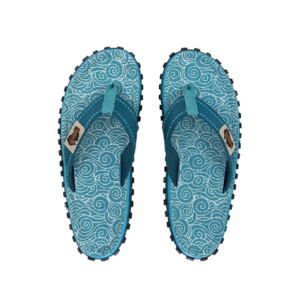 Gumbies Islander Turquoise Swirls Flip-Flops