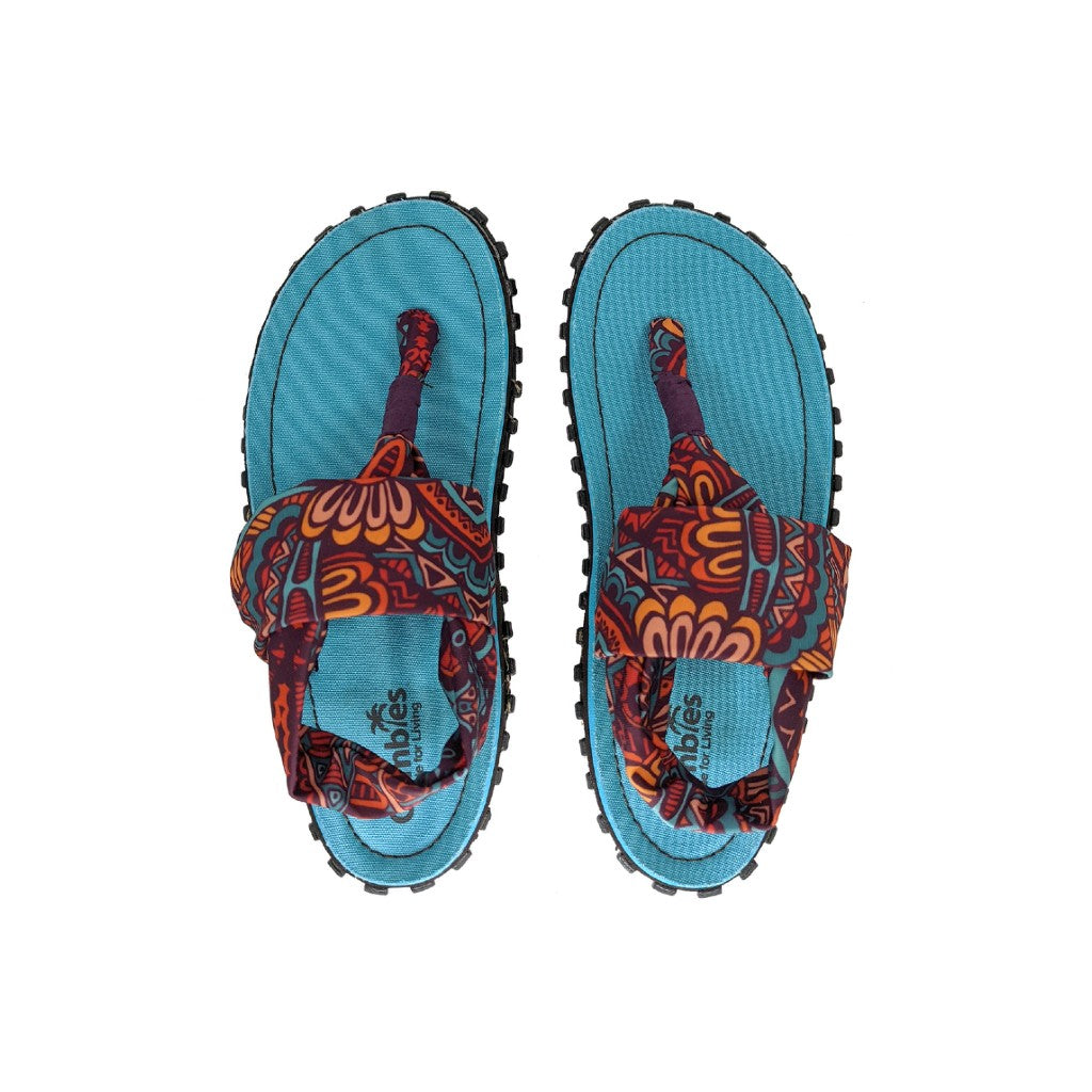 Gumbies Slingback Turquoise Vintage Sandals